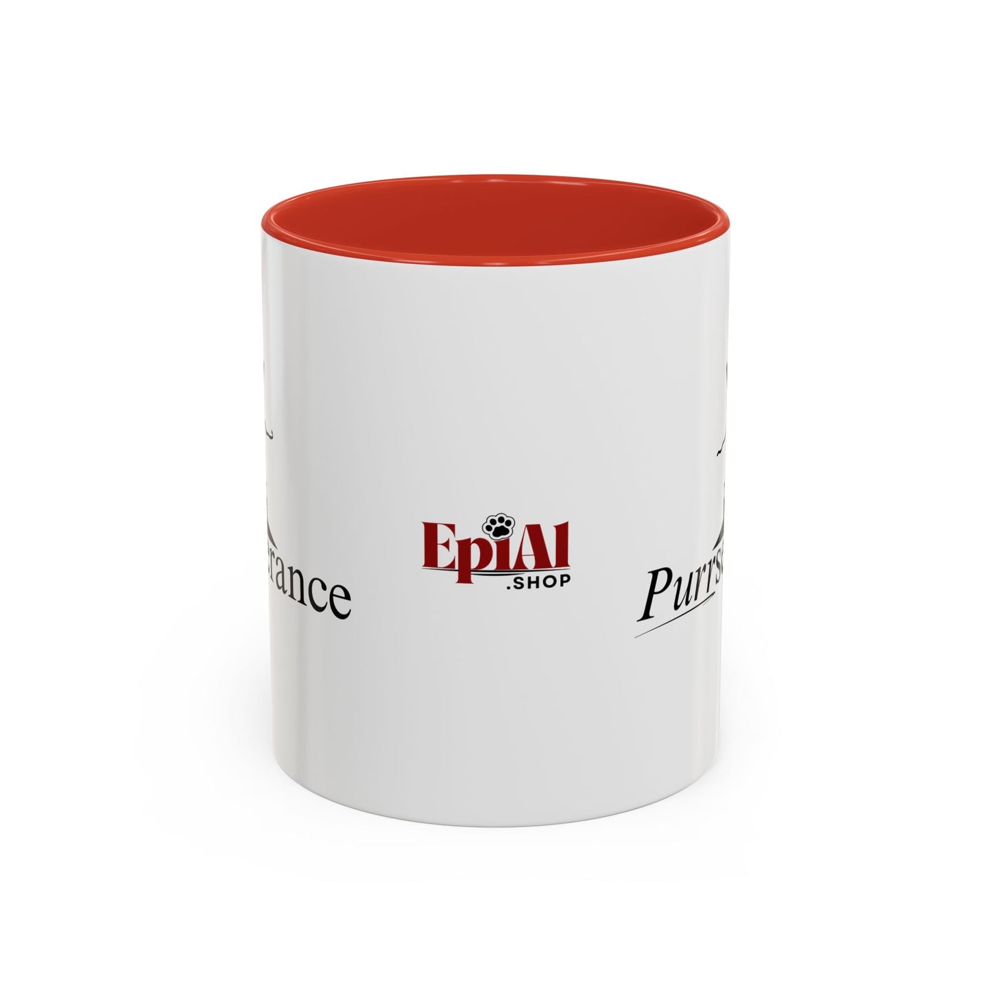 Purrseverance Accent Coffee Mug - Stylish & Functional