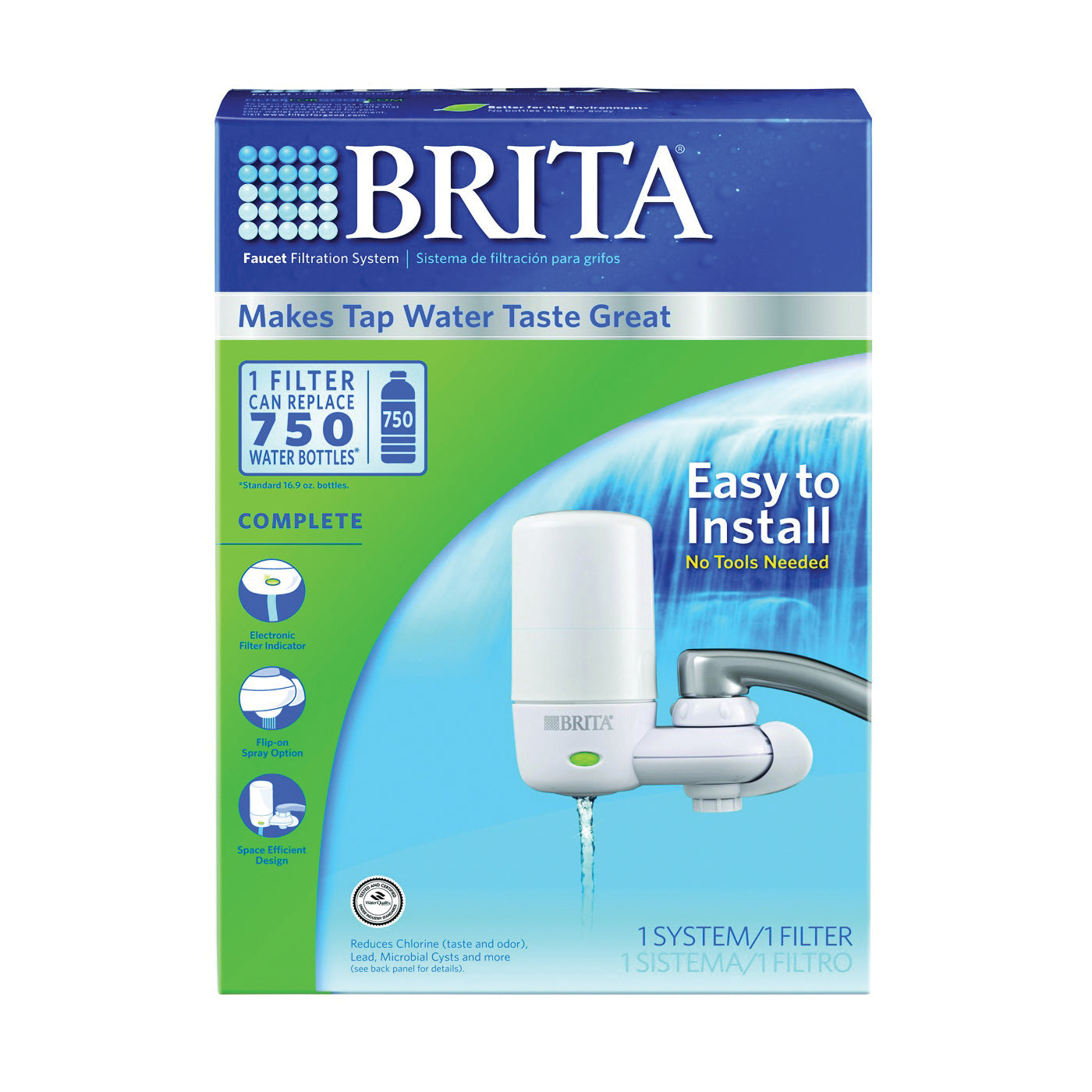 Sistema de Filtro de Agua para Grifo Brita - Blanco