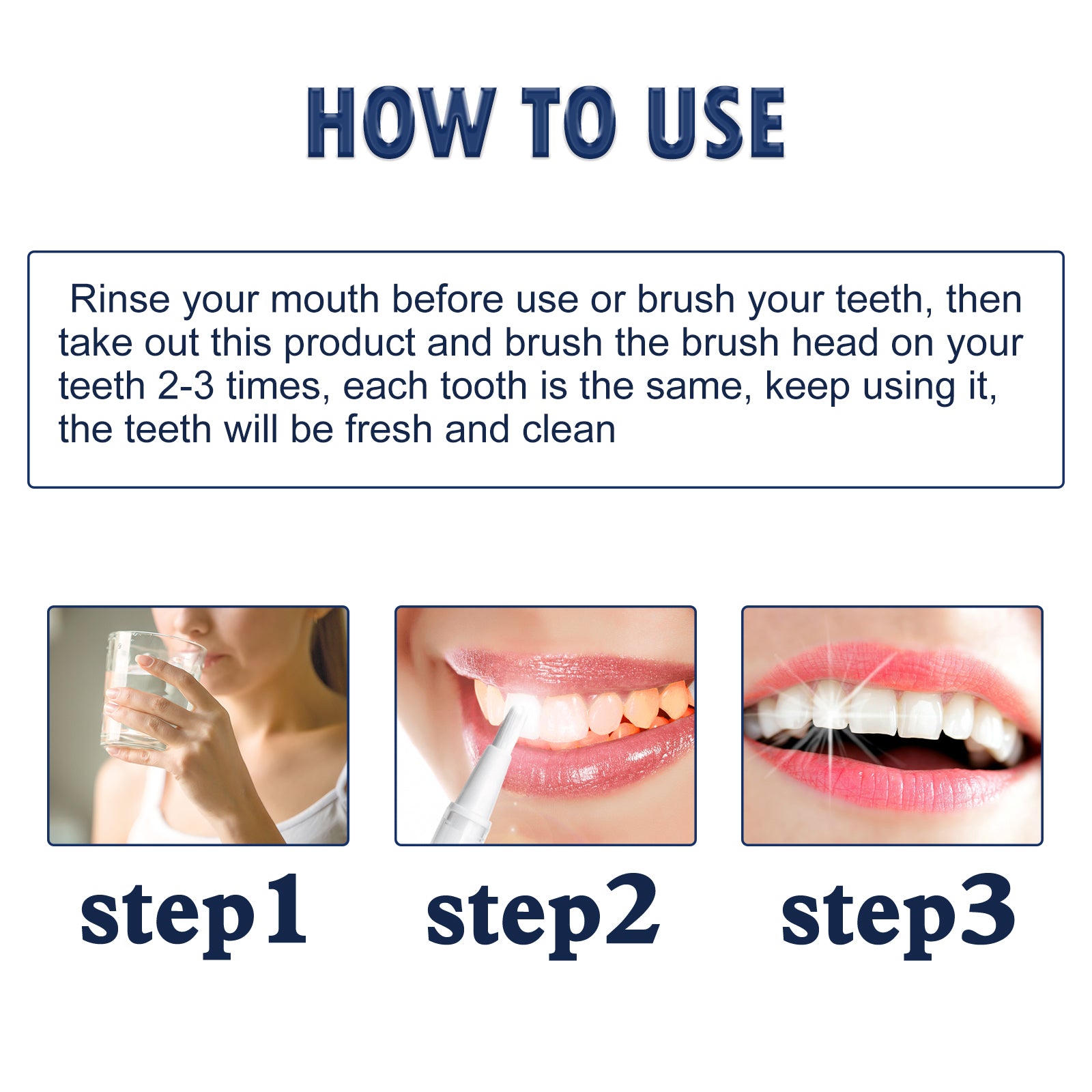 Teeth Whitening Essence Pen, Teeth Cleaning Care Fresh Breath Remove Smoke Stains Teeth Whitening Teeth Cleaning Pen - Korvel