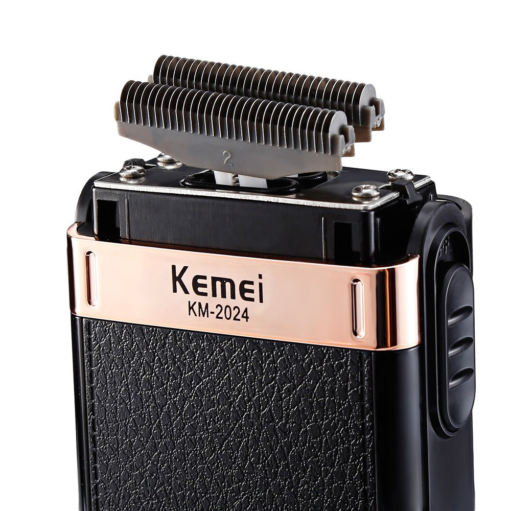 KM -2024 New USB Charging Reciprocating Double Mesh Razor Gold and Silver Knife Mesh Full Body Water Wash - Korvel