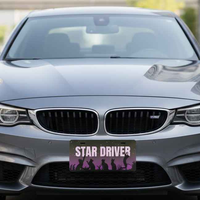 Star Driver Night Watchers Decorative Vanity Plate - 12" x 6"