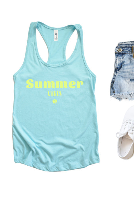 Summer Vibes Racerback Tank Top - Korvel