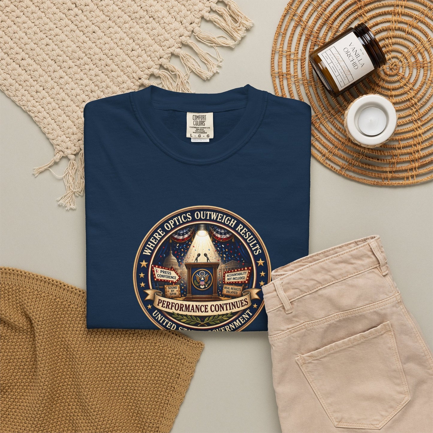 T-shirt graphique Where Optics Outweigh Results