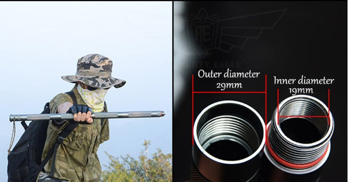 Multifunctional Tactical Alpenstock for Hiking and Camping