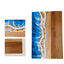 Wood and Resin Cutting Board Ocean Epoxy Resin Serving Cheese Board - Korvel