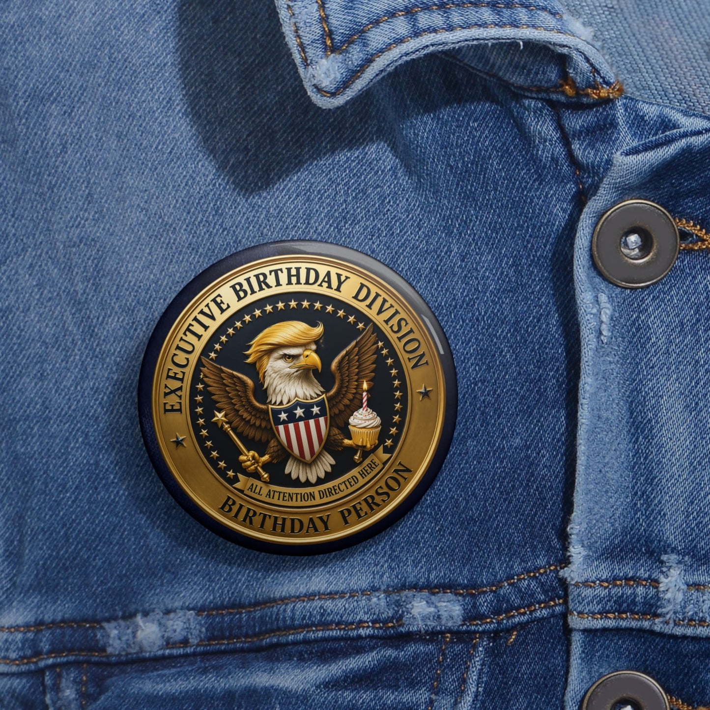 Bouton de revers de division d'anniversaire exécutif
