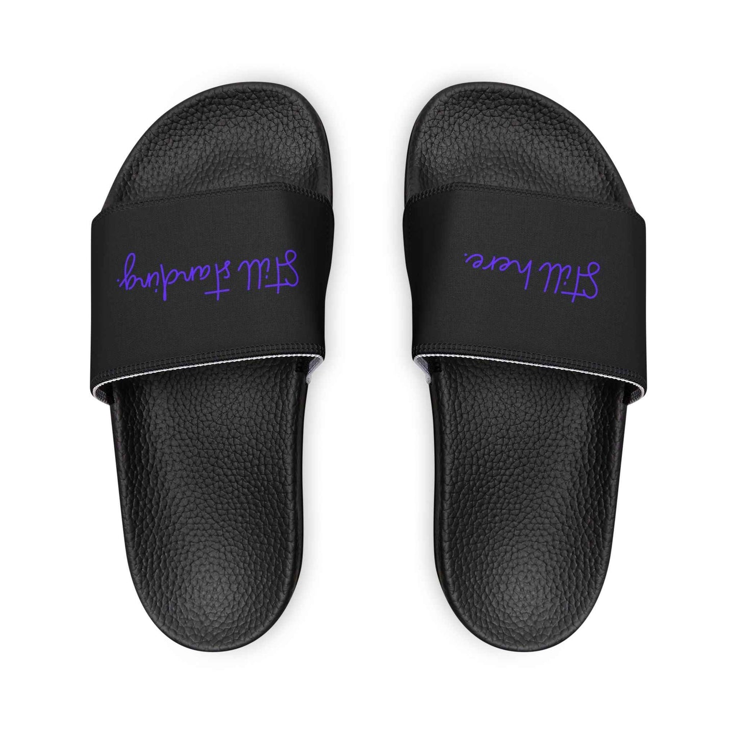 Still Here / Still Standing Slide Sandals — Quiet Strength Edition