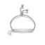 Stainless steel personalized engraved three color curved bracelet simple and personalized women's bracelet - Korvel