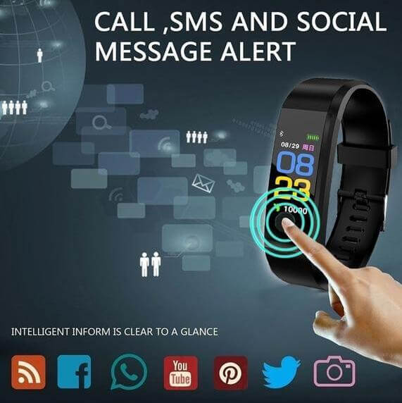 Advanced Smart Fitness Bracelet with Heart Rate Monitoring - Korvel