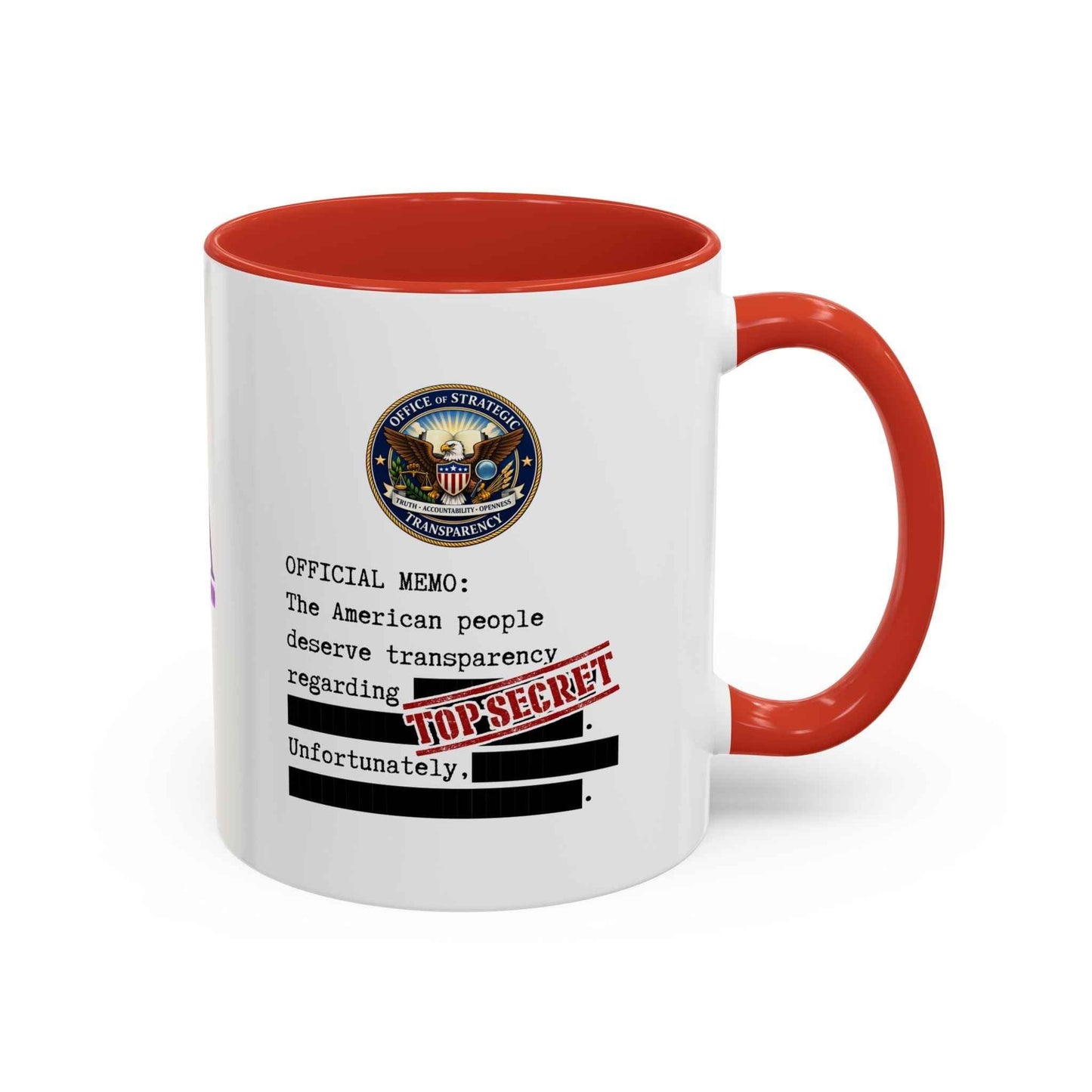 Official Memo Top Secret Coffee Mug – Political Satire