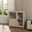 Guinea pig cage, 4 layers of hamster cage wood, with storage cabinet, mouse cage, openable top, acrylic window ，X-Large - Korvel
