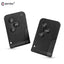 KEYYOU 3 Button Smart Card For Renault Clio Logan Megane 2 3 Koleos Scenic Card Case Black Car Key Fob Shell With Small Key - Korvel