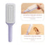 Brosse à cheveux rotative auto-nettoyante avec caractéristiques anti-statiques