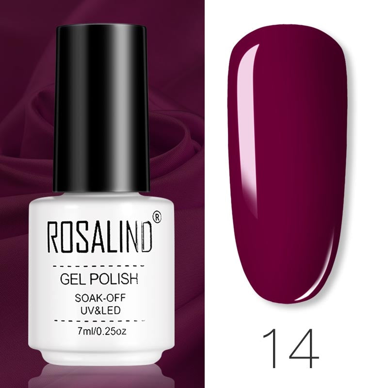 ROSALIND Gel Polish Set Manicure for Nails Semi Permanent Vernis top coat UV LED Gel Varnish Soak Off Nail Art Gel Nail Polish - Korvel