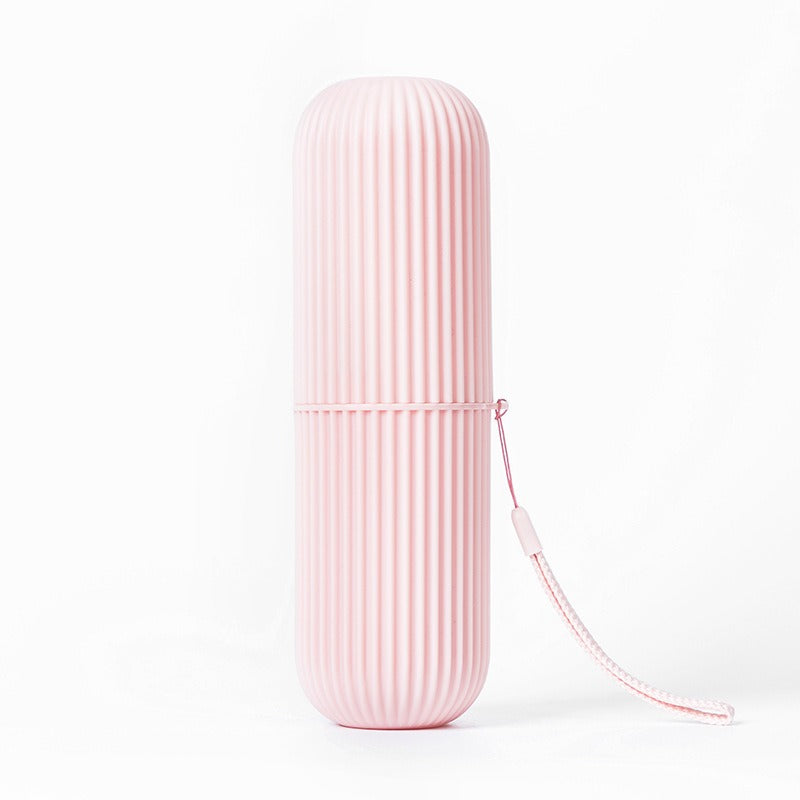 Plastic toothbrush box portable toothbrush cup brushing teeth mouthwash cup and dental cylinder - Korvel