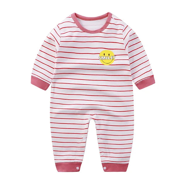 2024 Spring Autumn 0-2 Years Old Baby Romper Baby Jumpsuit Boys Girls Long-sleeved Trousers Newborn Romper Climbing Clothes - Korvel