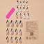 Almond-shaped French edge manicure, mandarin duck color gold corrugated fake nails finished product - Korvel