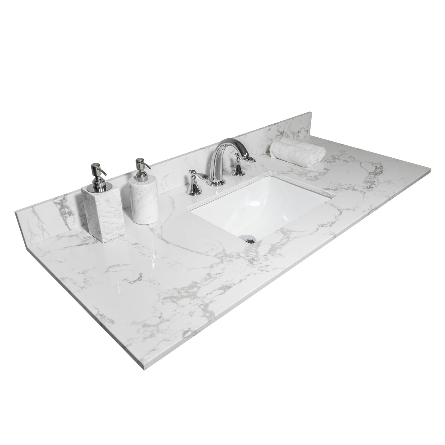 Montary 43x22 Bathroom Vanity Top with Undermount Sink