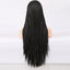 Peluca trenzada de encaje frontal premium para mujeres negras