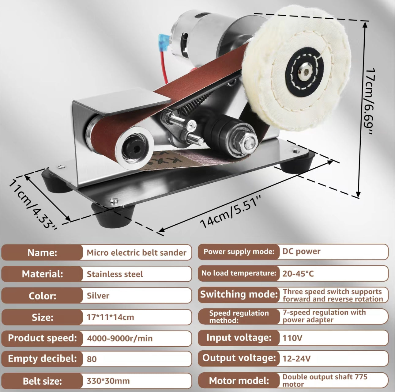 SteelEdge Mini Belt Grinder - Korvel