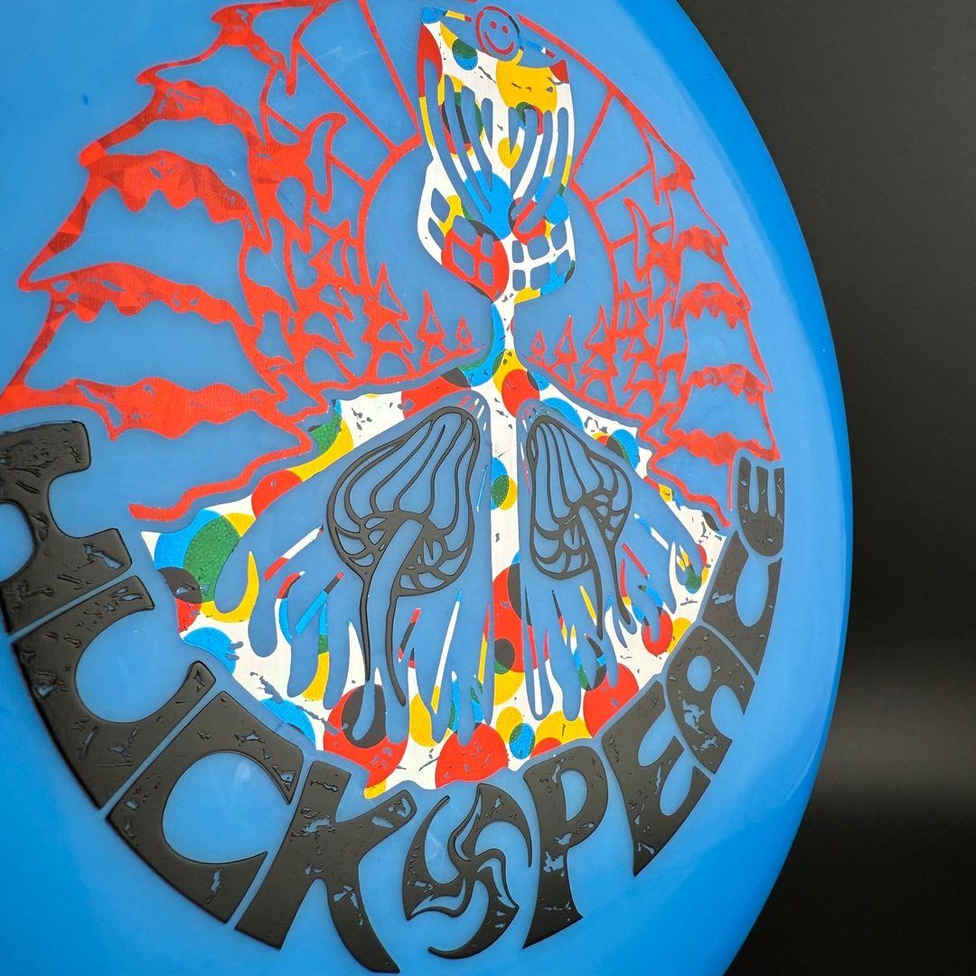 Soft Neo Spore - Huk Lab Peace Triple Foil Stamp Disc
