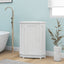 Modern White Triangle Corner Bathroom Cabinet with Adjustable Shelf