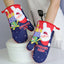 Christmas present Santa Claus insulated gloves, thickened oven gloves, kitchen baking gloves, insulated and heat-resistant gloves - Korvel