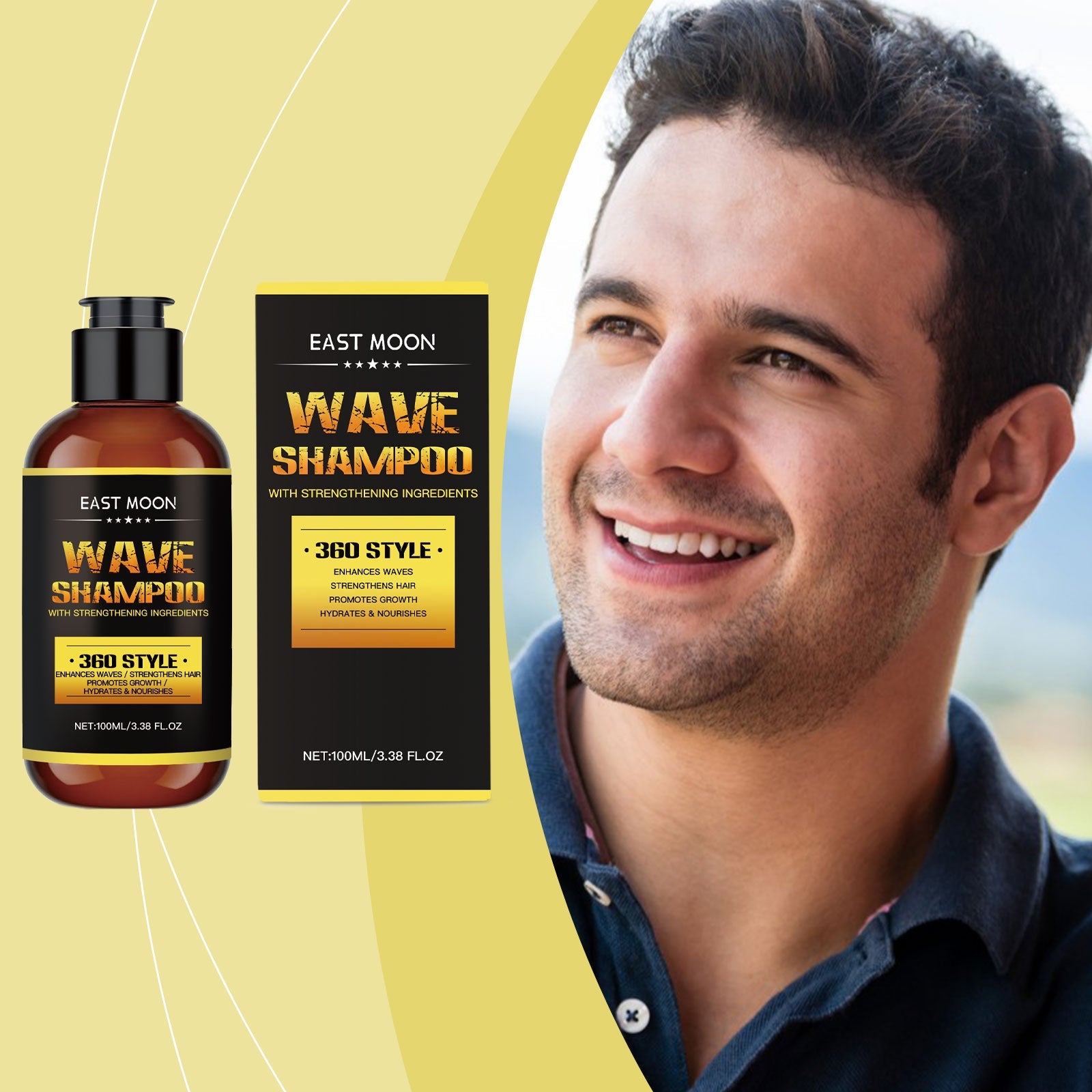 For Men Nourishing Shampoo Nourishing Moisturizing Repair Hydrating Strong, Fluffy Hair Refreshing Hair - Korvel