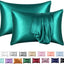 Simulation silk solid color polyester pillowcase envelope pillow pillow cases pillow pair multi-color - Korvel