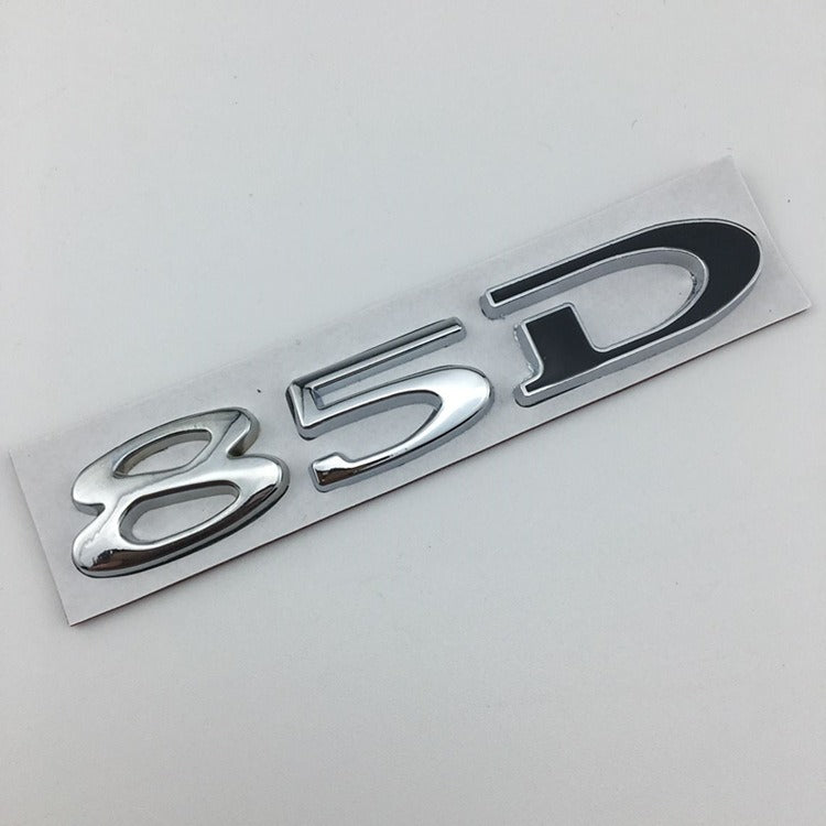 Premium Metal Tail Label Sticker for Tesla Models