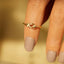 925 Sterling Silver Inlaid Zircon Fish Ring - Korvel