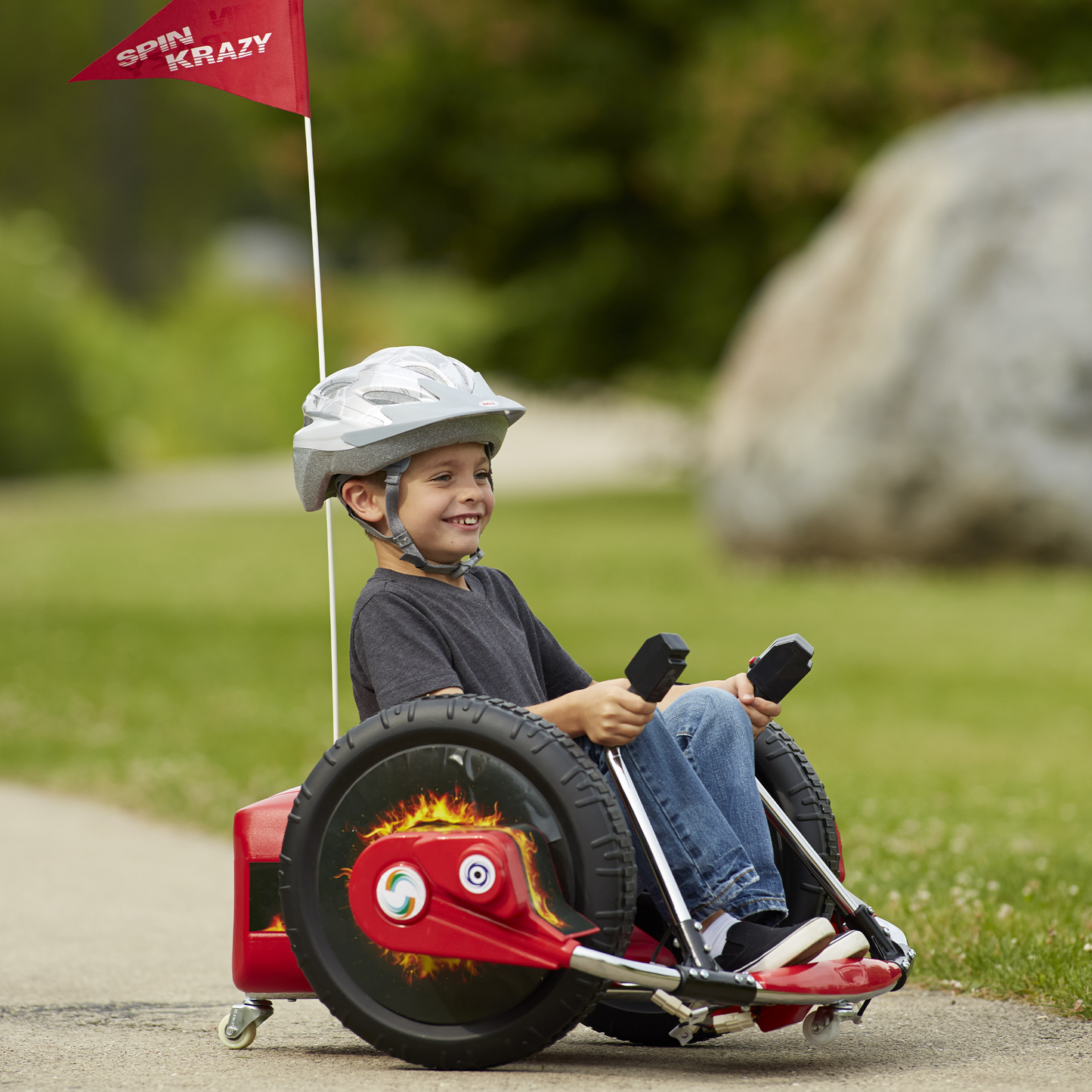 12V Kids Ride On Electric Toy with Dual Handle Control