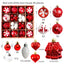 Christmas decoration 6cm electroplated ball plastic ball special-shaped painted Christmas ball gift Christmas tree pendant - Korvel