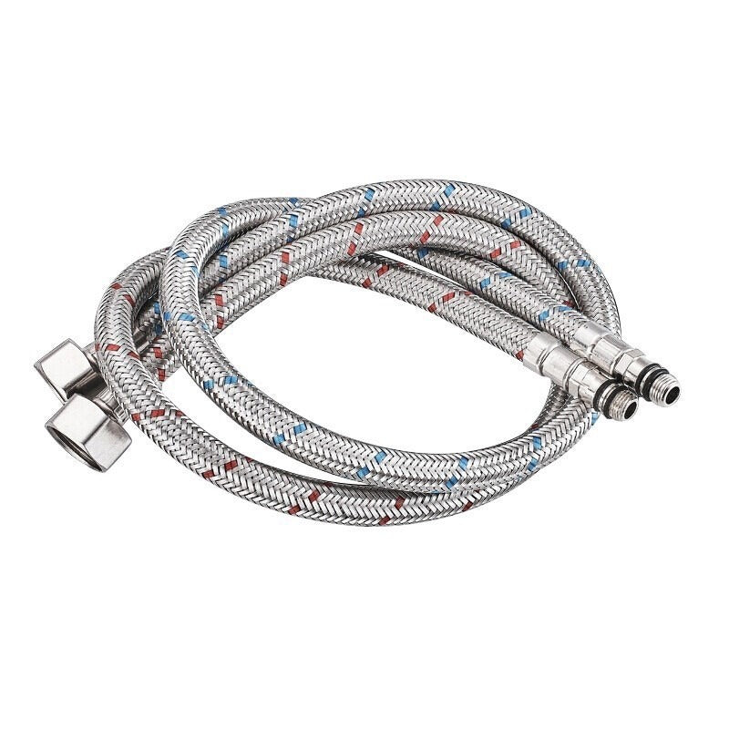 Robinet de cuisine en acier inoxydable doré brossé