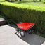 Red Rock Wheelbarrow Utility Cart Electric Powered AGM Battery 330lbs (150kgs) Max Capacity Barrel Dump Material Debris Hauler - Korvel