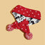 Knitted Christmas Dog Scarf with Elk Design