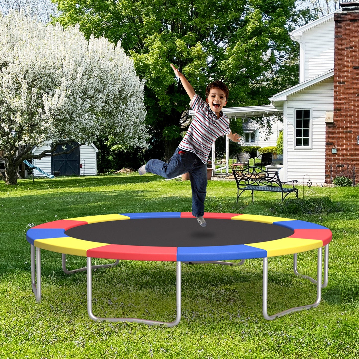 16 Feet Trampoline Safety Pad Replacement with Fixing Straps
