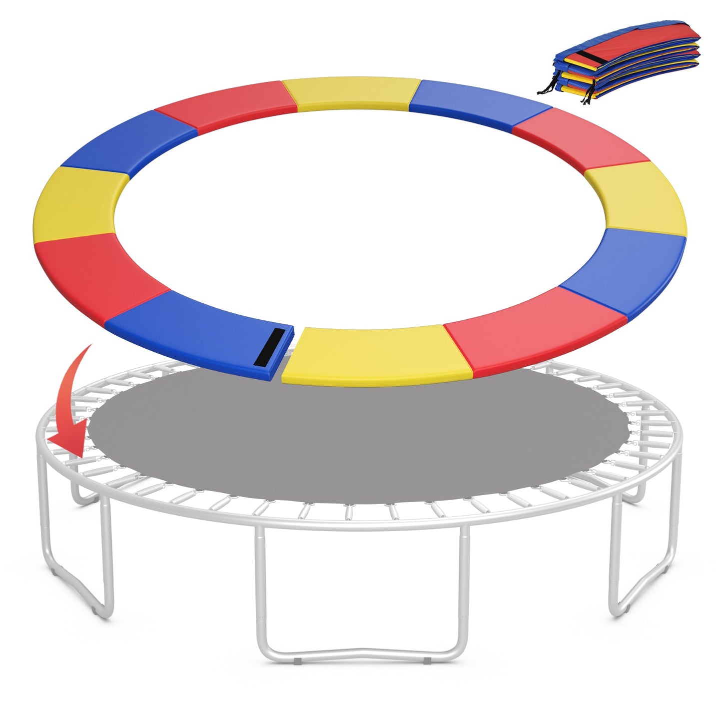 16 Feet Trampoline Safety Pad Replacement with Fixing Straps