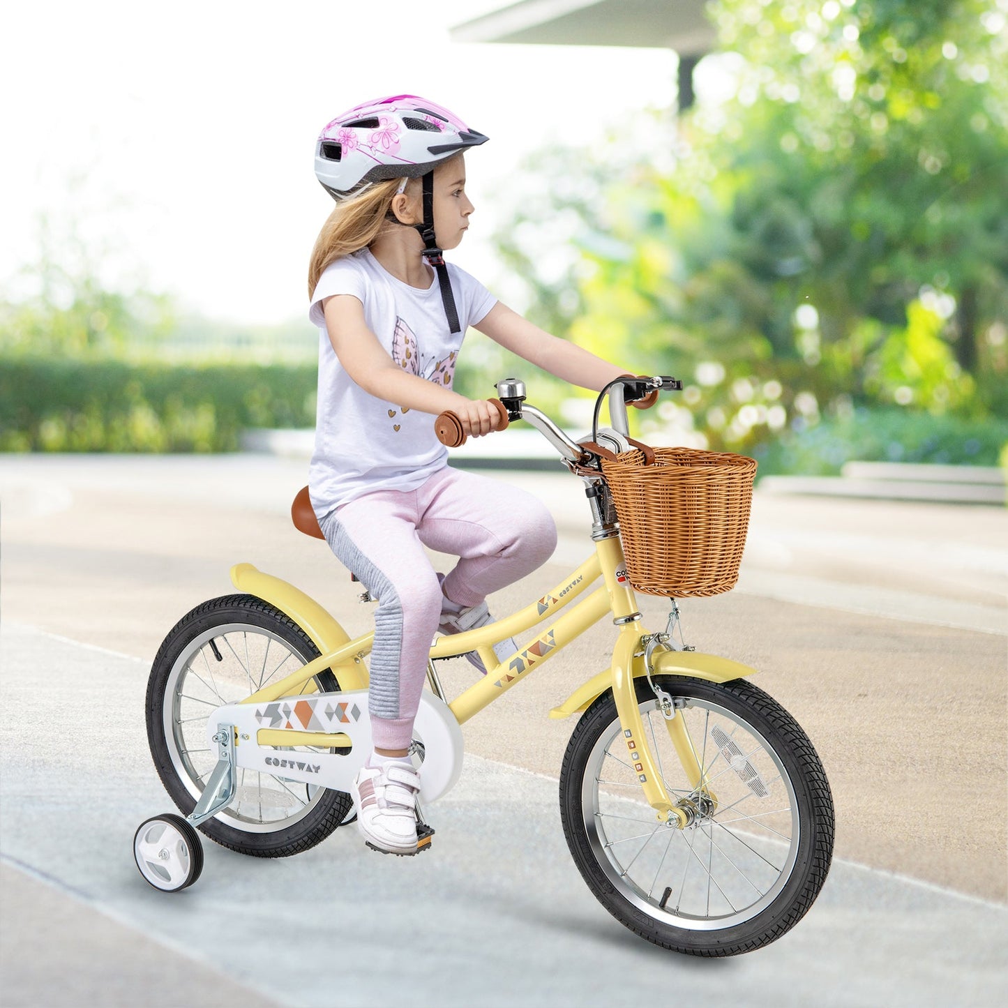 16 Inch Adjustable Kids Bike with Reflectors and Bell