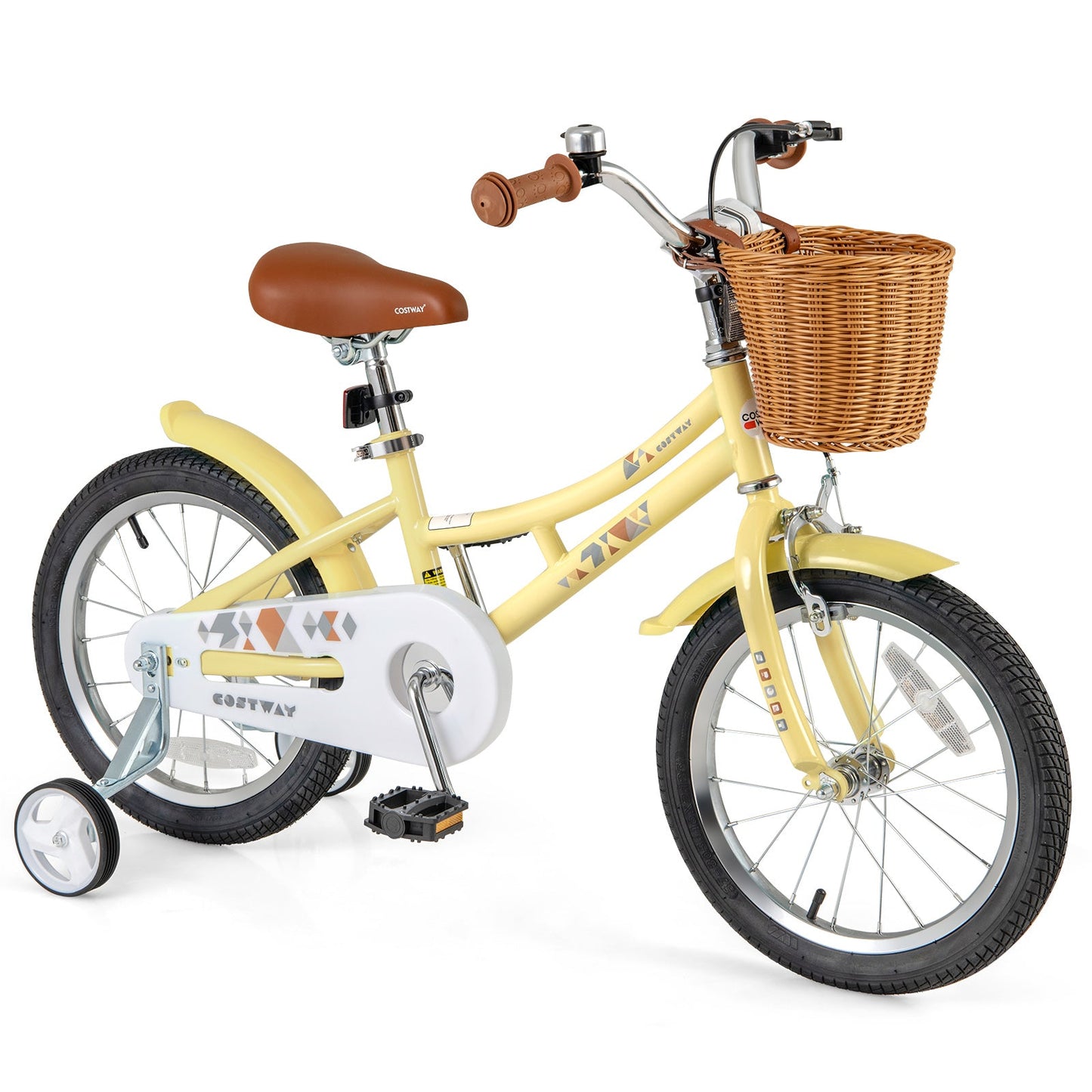 16 Inch Adjustable Kids Bike with Reflectors and Bell