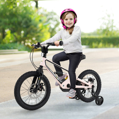 Vélo léger pour enfants de 16 pouces avec roues d'entraînement amovibles