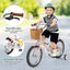Vélo rétro pour enfants de 16 pouces avec hauteur réglable et panier