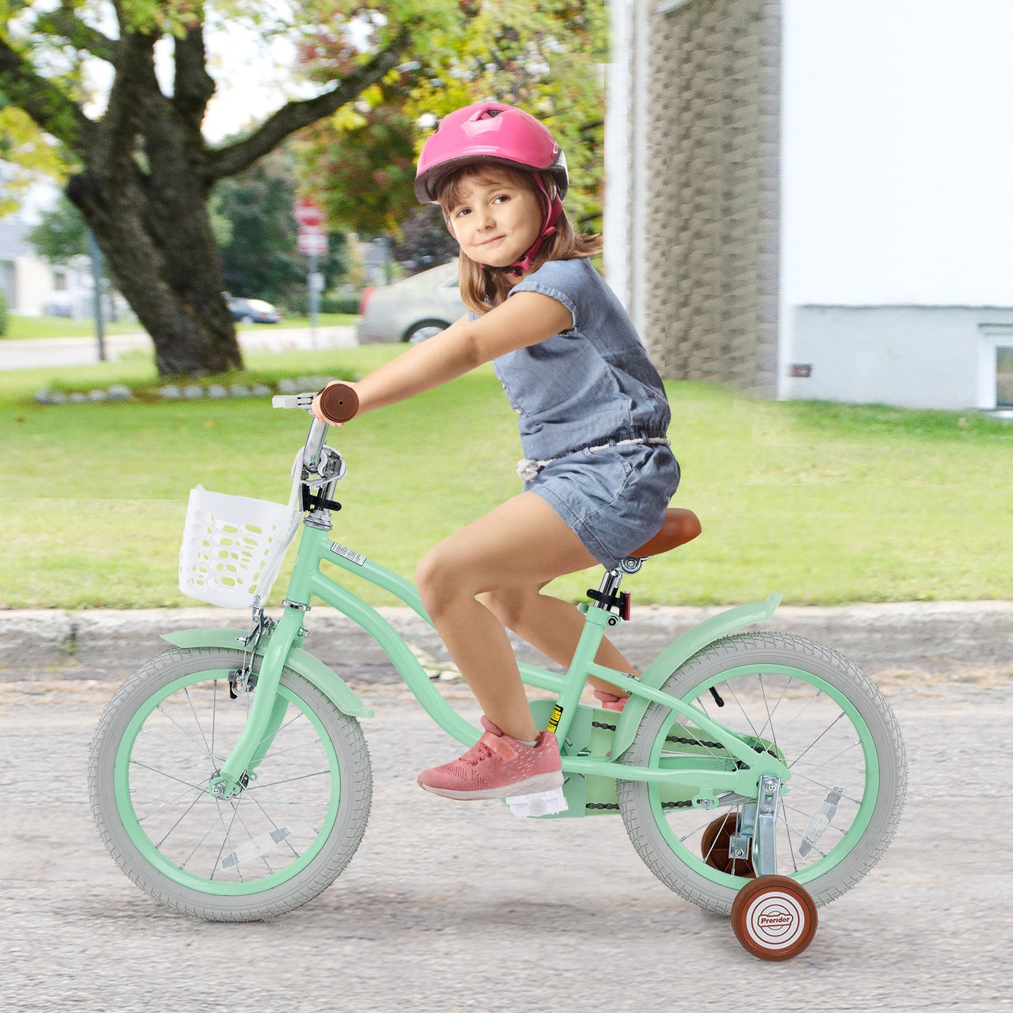 Bicicleta para Niños de 16 Pulgadas con Asiento Ajustable y Timbre