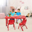 Paquete de 4 Sillas Apilables para Niños - Rojo