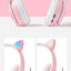 Wireless Bluetooth Cat Ears Headphones with LED Lights
