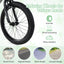 Bicicleta Ajustable para Niños con Cubierta de Cadena Transparente - 12/14/18 Pulgadas