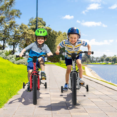 Vélo pour enfants ajustable de 16 pouces pour garçons et filles, cadre en acier au carbone haute rés