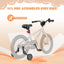16-Inch Adjustable Kids Bike for Boys and Girls, High Carbon Steel Frame