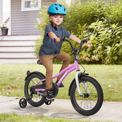 Vélo d'entraînement pour enfants de 16 pouces avec système de freinage double