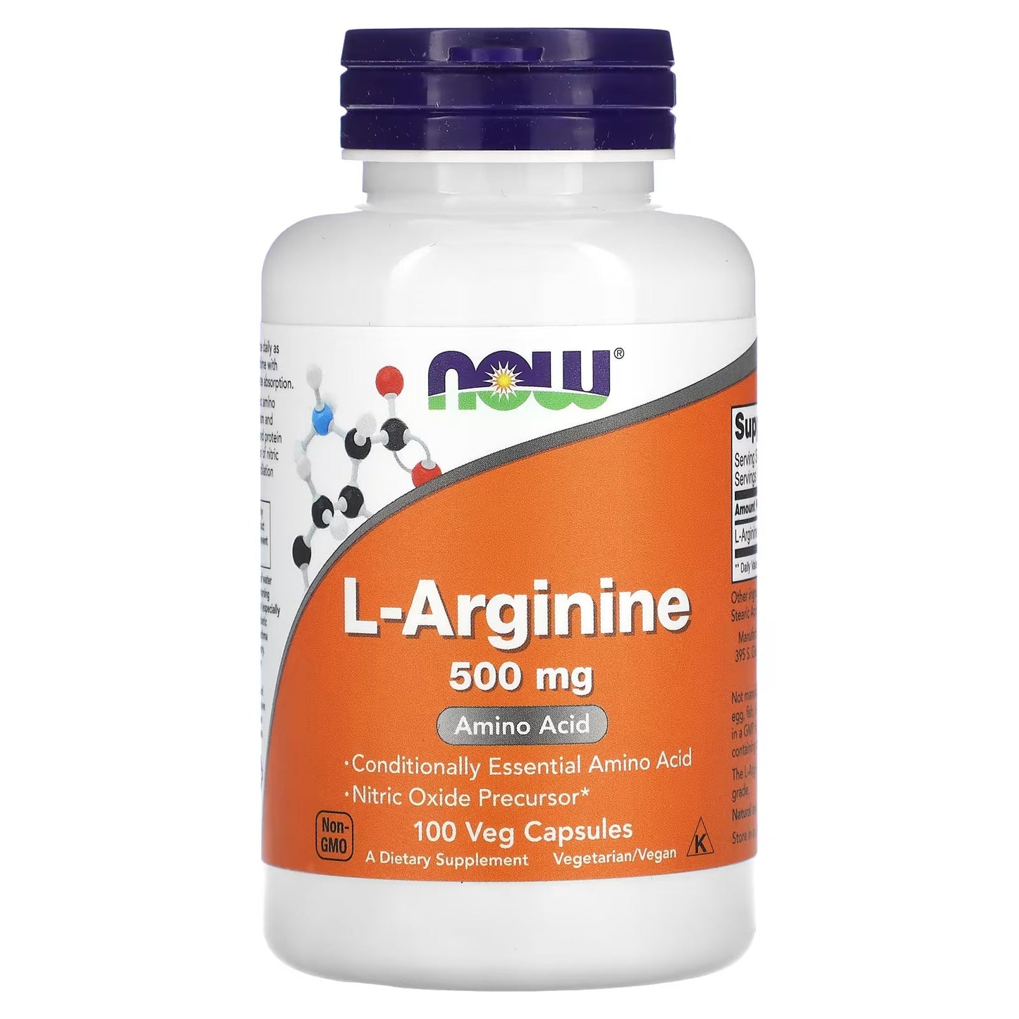 NOW Foods Poudre Pure L-Arginine - 500g Acide Aminé Premium